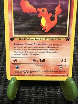 Pokemon TCG Charmander WotC Team Rocket 1st Edition Common 50/82 English 1999 - Image 3