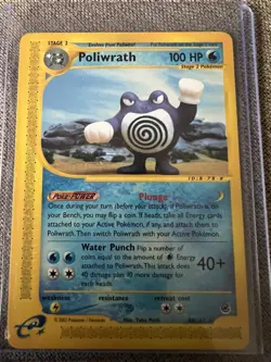 Pokemon TCG Poliwrath 60/165 Expedition English 100 HP 2002 - Image 1