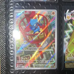 Pokemon TCG 4-Card Lot English Holo Full Art Pikachu VMAX Machamp VMAX V - Image 4