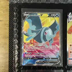 Pokemon TCG 4-Card Lot English Holo Full Art Pikachu VMAX Machamp VMAX V - Image 5