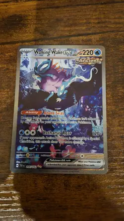 Pokemon Walking Wake ex 205/162 SV05 Temporal Forces Full Art Holo SIR - Image 1