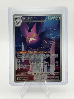 Pokemon Crobat 093/086 Me04: Chaos Rising Illustration Rare NM - Image 2