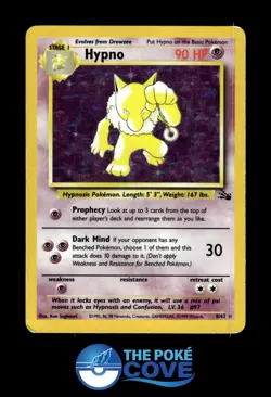 Hypno 8/62 | Fossil Unlimited Holo | Pokemon Rare Holo | HP - Image 1