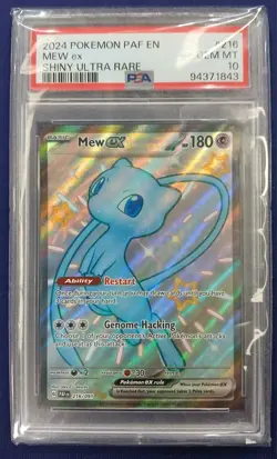Mew ex 216/091 Paldean Fates Shiny Ultra Rare Near Mint Pokemon Card - Image 1
