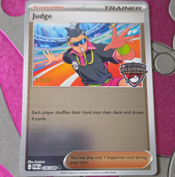 Pokemon TCG Judge Staff Stamped Promo Trainer Supporter 076/088 English - Image 1