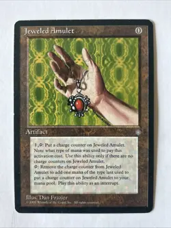 Mtg Jeweled Amulet MP Ice Age Magic the Gathering Card - Image 1