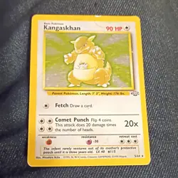 Pokemon Kangaskhan 5/64 Jungle Holo Rare Unlimited 1999 WOTC HP90 English - Image 1