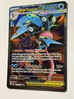 Pokemon Mega Greninja EX Chaos Rising 100/86 Ultra Rare Full Art Holo NM - Image 4