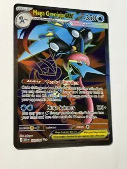 Pokemon Mega Greninja EX Chaos Rising 100/86 Ultra Rare Full Art Holo NM - Image 5