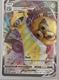 The Pokemon Company Aegislash VMAX 127/185 Vivid Voltage Ultra Rare Holo EN - Image 1