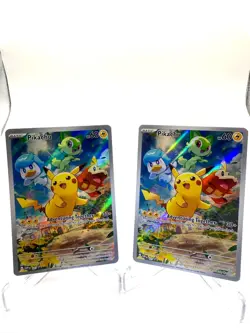 Pikachu - 027 (2 Pokemon Center Exclusive) 027 Sv: Scarlet & Violet Promo Cards - Image 1