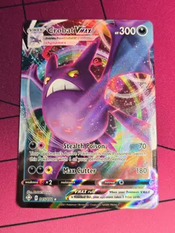POKEMON TCG CROBAT VMAX 45/72 SHINING FATES ULTRA RARE HOLO - Image 1