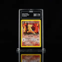 Pokemon Dark Typhlosion Neo Destiny Unlimited Holo Rare 🌀 #10 TAG 7.5 - Image 1
