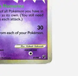 Pokemon TCG Espeon 81/90 Undaunted Holo Rare 2010 LP Vintage - Image 5