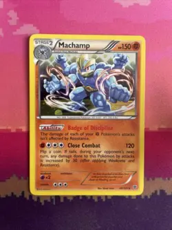 Pokemon Card Machamp Plasma Blast Cosmo Holo Rare 49/101 Near Mint - Image 1