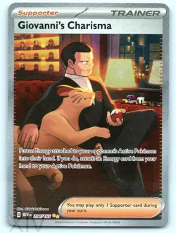 Giovanni's Charisma 204/165 Pokemon 151 Special Illustration Rare - Image 1