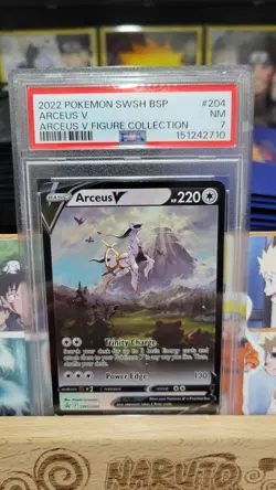 Pokemon TCG Arceus v SWSH204 Sword & Shield Promo Psa 7 - Image 1