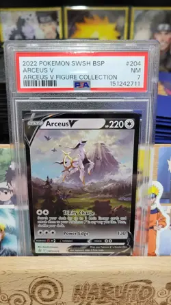 Pokemon TCG Arceus v SWSH204 Sword & Shield Promo Psa 7 - Image 2