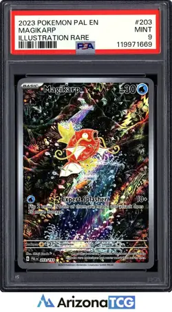 Pokemon 2023 Magikarp 203/193 Illustration Rare Paldea Evolved PSA 9 - Image 1