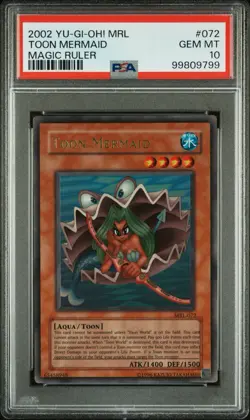 2002 Yu-Gi-Oh! Toon Mermaid MRL-072 Ultra Rare PSA 10 GEM MINT 💎 - Image 1