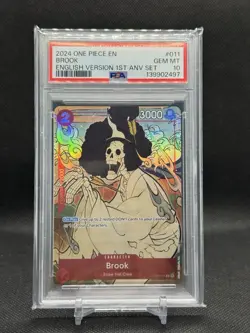 2024 ONE PIECE ENGLISH VERSION 1ST ANNIVERSARY #011 BROOK PSA 10 - Image 1