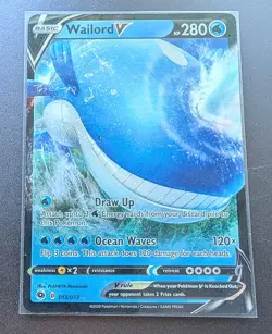 Wailord V 013/073 Champion's Path Ultra Rare Holo Pokemon TCG Card NM - Image 1