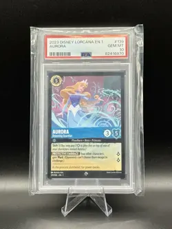 2023 DISNEY LORCANA EN 1-THE FIRST CHAPTER #139 AURORA DREAMING GUARDIAN PSA 10 - Image 1