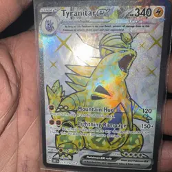 Tyranitar ex 211/197 (OBF) Obsidian Flames NM Full Art Pokemon Card - Image 1
