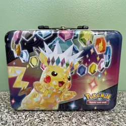 POKEMON TCG 2024 FALL COLLECTORS CHEST LUNCH BOX EMPTY NO CARDS - Image 1