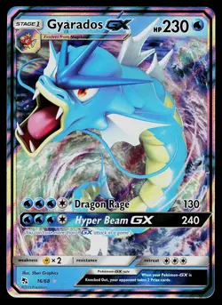 Pokemon Card - Gyarados GX Hidden Fates 16/68 Holo Rare GX 2019 - Image 1