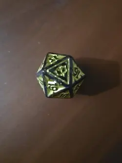 20 Sided Spindown Dice Die from the Secrets of Strixhaven Codex Bundle MTG - Image 1