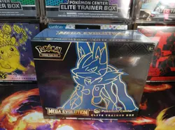 Pokemon TCG - Mega Evolution Lucario Pokemon Center ETB C/W Acrylic Case - Image 2