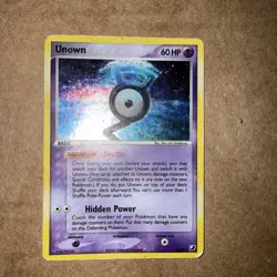 Pokemon TCG Unown (G) G/28 Unseen Forces Holo Rare English 2005 Heavily Played - Image 2