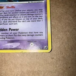 Pokemon TCG Unown (G) G/28 Unseen Forces Holo Rare English 2005 Heavily Played - Image 5