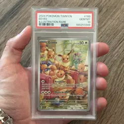 Pokemon - Eevee 188/167 - Twilight Masquerade - IR - PSA 10 - Image 1