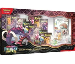 Pokemon TCG Paldean Fates Great Tusk ex & Iron Threads ex Premium Collection NEW - Image 1