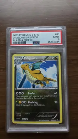 Dragonite 83/116 Plasma Freeze Reverse Holo Pokemon 2013 PSA 9 low POP - Image 1