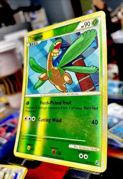 REVERSE HOLO Pokemon Heart Gold Soul Silver Tropius 22/90 HGSS Undaunted LP 🔥 - Image 3