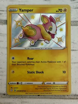 Pokemon TCG Yamper #SV039/SV122 Shining Fates Shiny Vault Holo English 2021!! - Image 1