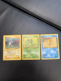 1999 Pokemon Wotc Base Set Three Cards Varying In Condition - Image 1