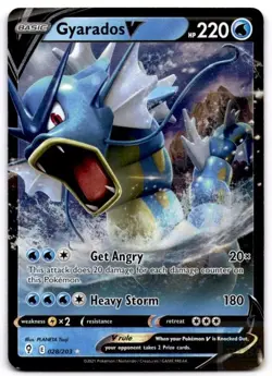 Gyarados V 028/203 Holo V Rare Evolving Skies Pokemon Near Mint - Image 1