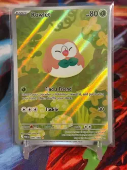 Pokemon Rowlet 090/088 Perfect Order Illustration Rare NM PACK FRESH! - Image 1
