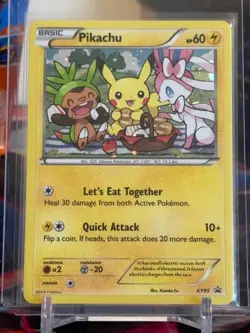 Pokemon TCG Pikachu XY95 XY Promo Holo English 2016 LP - Image 1