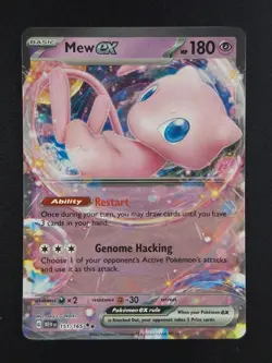 2023 Pokemon MEW EX #151/165 Scarlet & Violet 151 Double Rare ENG - Image 1