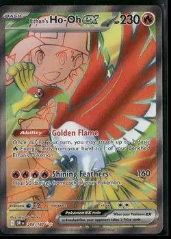 Pokemon Ethan's Ho-Oh ex Ultra Rare 209/182 DRI SV10: Destined Rivals NM - Image 1