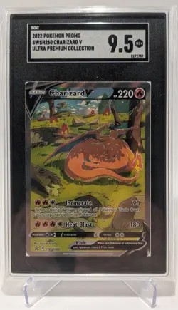 2022 Pokemon Promo SWSH260 Charizard V Ultra Premium Collection Holo SGC 9.5 - Image 1