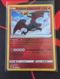 Radiant Charizard 20/159 Shiny Pokemon Crown Zenith NM - Image 1