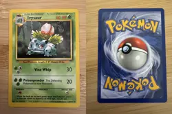 Pokemon TCG Ivysaur Base Set, Unlimited Uncommon Card 30/102 LP-NM WOTC - Image 1