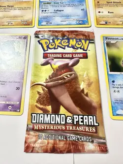 2007 Pokemon Diamond & Pearl Mysterious Treasures Opened Pack 7 Cards w/ Wrapper - Image 4