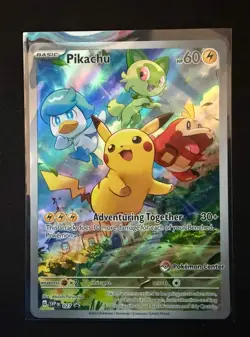 Pikachu - 027 Pokemon Center Exclusive 027 Sv: Scarlet & Violet Promo Cards Holo - Image 1